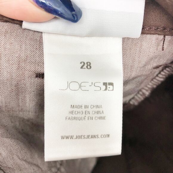 JOE'S JEANS Womens Charlie Skinny Ankle Jeans 28 US 6 Brown High Rise NWOT - Picture 9 of 11